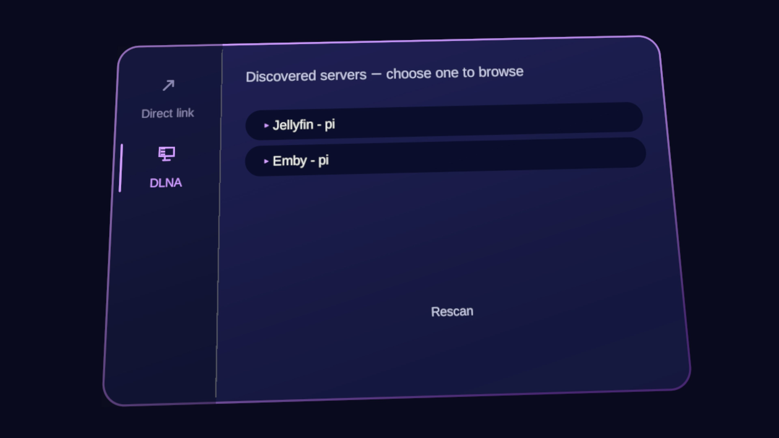 PasteToPlay — DLNA browser